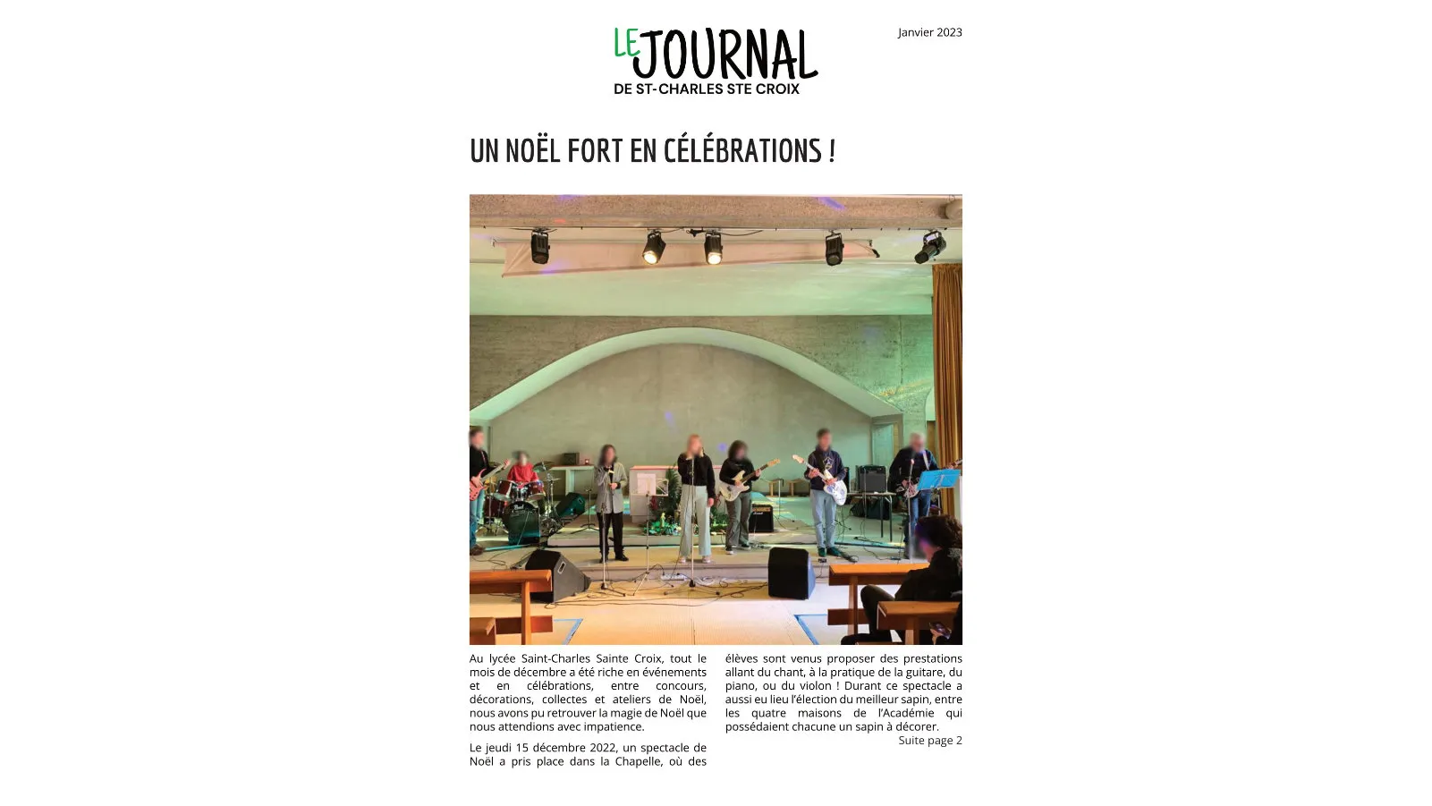 Aperçu de la double page 2 du journal